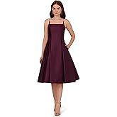 Adrianna Papell Womens Mikado Midi Dress