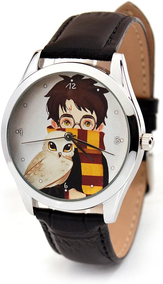 Harry Potter Quartz Watches for Women and Men - Harry Potter Leather Wrist Watch - Gifts for Harry Potter Fans