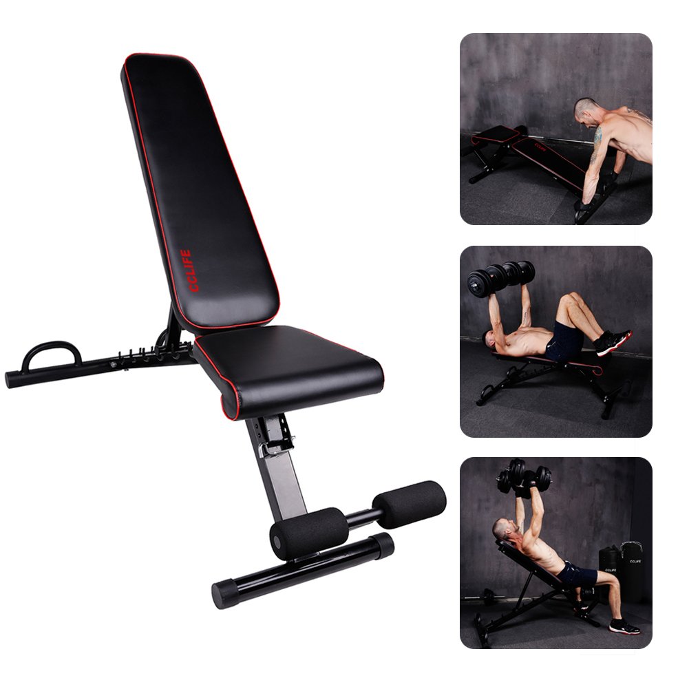 CCLIFE Multifunctional, adjustable workout bench Incline workout