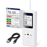 Digital Gauss Meter, Tesla Meter with 0-25000 Gs (0-2500 mT) Range, HD Color Display, Rechargeable, N/S Pole Detection, Data Storage, Handheld Magnetic Field Tester for Magnets Motors &amp; Industrial Use