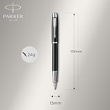 Parker IM Duo Pen Gift Set Fountain Ballpoint & Pouch Black Lacquer view 5