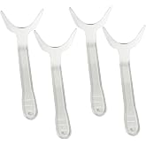 Angzhili 4 Pcs Dental Lip Retractor,Orthodontic Retractor,Large Size | Transparent,Plastic Material