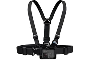 GoPro Chest Mount Harness 2018 - Black, Compatible with GoPro Cameras, Camera Mount, Action-Camera-Mounts, 1 Count