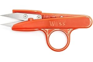 WISS Crescent Locking C-Clamp with Swivel Pad Tips - Heavy-Duty Adjustable Clamp with Hex Key Recess & Compound Action - C11CCSVN - 11", Red