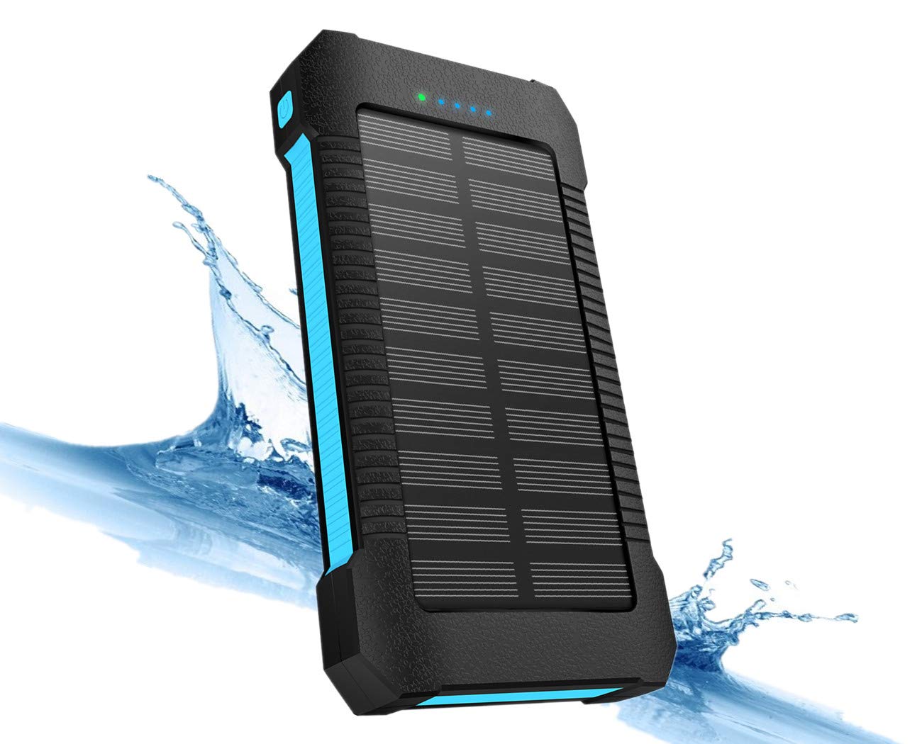 Solar Power Bank Charger 22000 mAh, Solar Powered Phone Charger Portable, Solar Panel Battery Charger with Type-C, Dual USB, LED Flashlight, IPx7 Waterproof, Dustproof and Shockproof, for Mobile Phone, iPhone, iPad, Samsung Galaxy, Cellphon