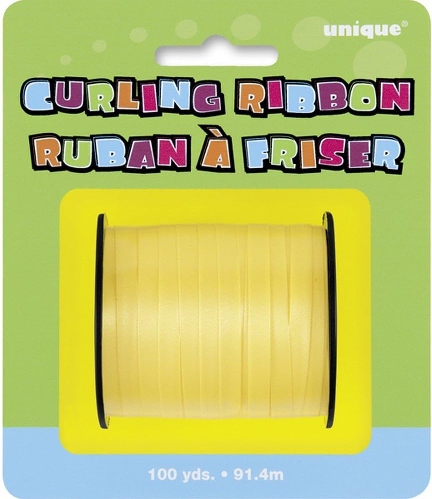 Unique Party Curling Ribbon Roll (100 Yards) (100 Yards) (Yellow)