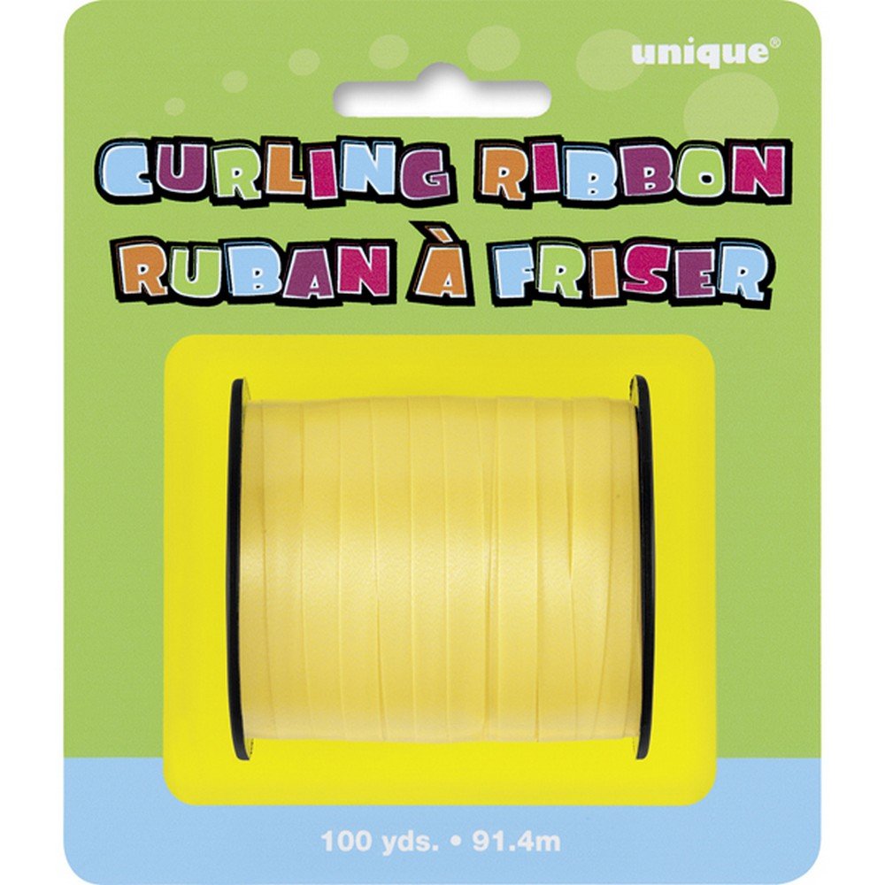 Unique Party Curling Ribbon Roll (100 Yards) (100 Yards) (Yellow)