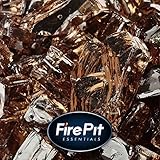 Fireglass 10-pound Reflective Fire Glass with Fireplace Glass and Fire Pit Glass, 1/2-inch, Copper