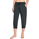 Weintee Women's Capri Joggers Jersey Sweatpants
