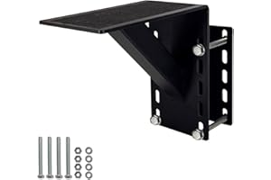 rockane Frame Mount Boat Trailer RV Steel Step,Non-Slip Surface Pad,Heavy Duty Max Capacity 300Lbs, Fits up to 4x3 Frame, Black