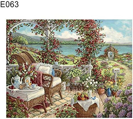 MYGYSJK No Frame, Full Drill, Landscape/Castle Pattern, European Style, Wall Decor Landscape Castle European Style Full Diamond Painting Cross Stitch Wall Decor - E063