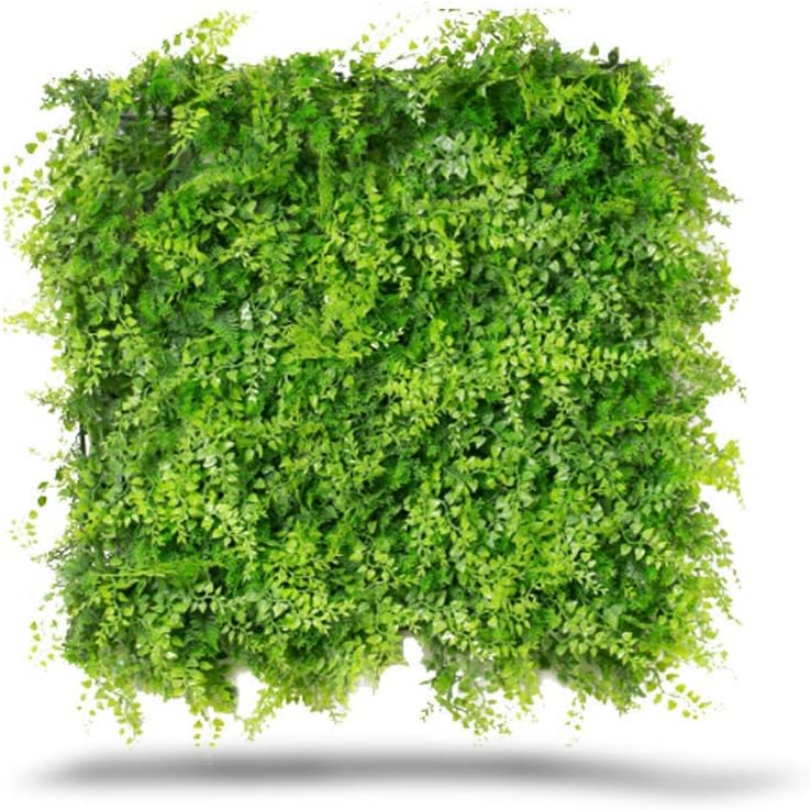 GreenSmart Dekor 20" x 20" Indoor/Outdoor Artificial Maya, Set of 4 Decorative Wall Panels, 19.68 x 19.68, Green, 4 Lbs