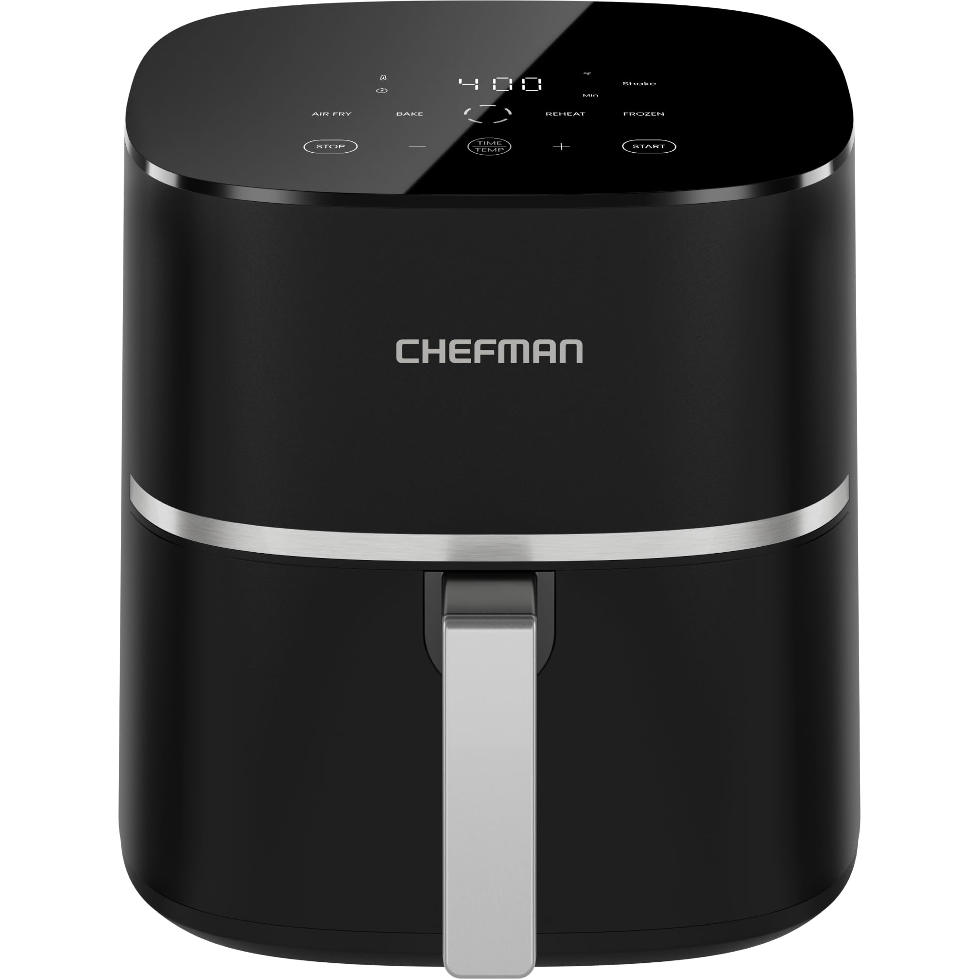 Chefman TurboX 4-in-1 Air Fryer, 5-Quart Airfryer for Extra Crispy Chicken, Fries, Wings, and More, Air Fry, Bake, Reheat, and Frozen Functions, Digital Touch Controls, Dishwasher Safe Image