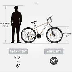 PanAme Hardtail Mountian Bikes with 21 Speeds