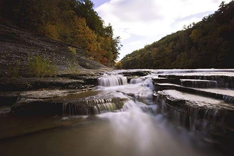 Amazon 川の小さなダム壁紙 自然壁紙 キャンバス ステッカー 印刷 壁紙ポスター はがせるシール式 写真 特大 絵画 壁飾り75cmx50cm ウォールステッカー オンライン通販