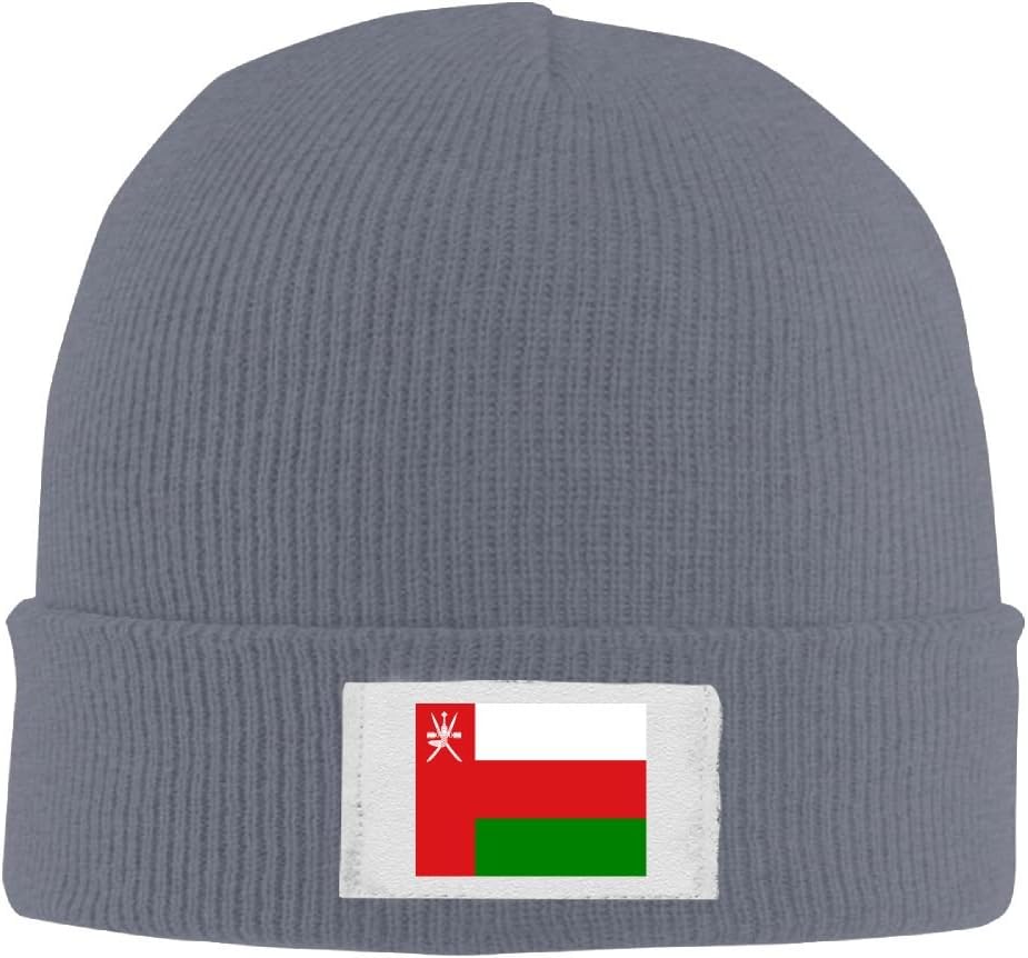 Mens Womens Knit Beanie Hats Flag Oman Warm Winter Skull Caps