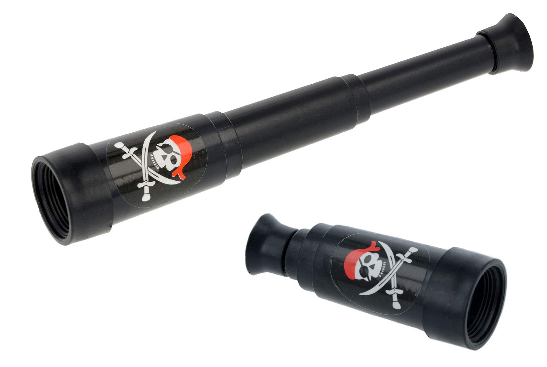 Henbrandt 12x Children's Mini Pirate Telescopes - Party Favours / Fancy Dress Accessories (14cm full length)