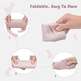 Little Dimsum 2Pcs Silicone Baby Bibs Adjustable Wipe Clean Waterproof Crumb view 4