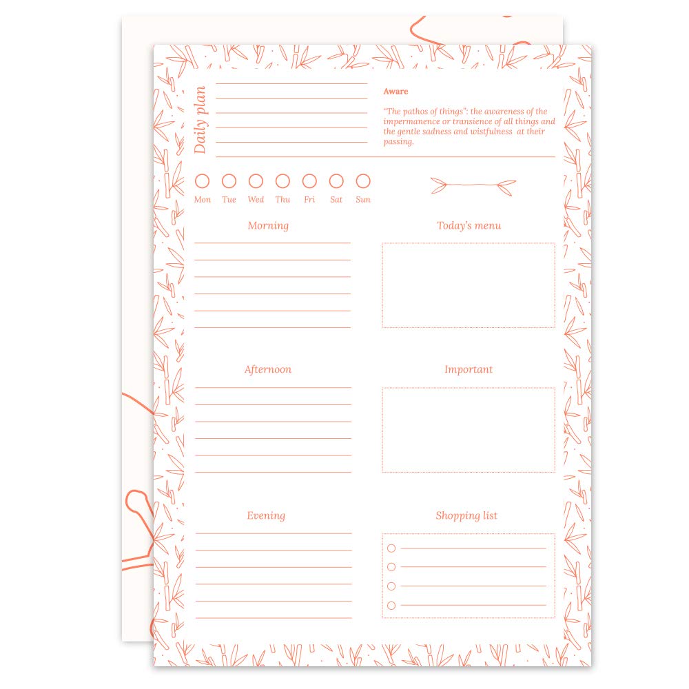 Grupo Erik Miss Haiku A5 Daily Planner - Desk Calendar - Family Calendar - 54 Tear Off Pages - Desk Planner - Organiser Planner - Cute Stationery