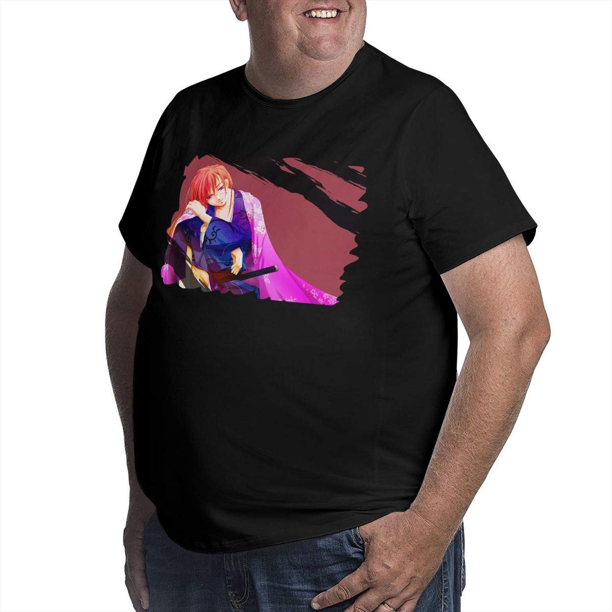 Aifreedom1 Rurouni Kenshin Casu Short Sleeve Tee Black Plus Shirts