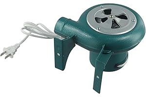 Centrifugal Electric Blower for Outdoor BBQ, Blacksmithing & Charcoal Stoves — 2800 RPM, 100W/80W/60W/40W/30W Adjustable Powe