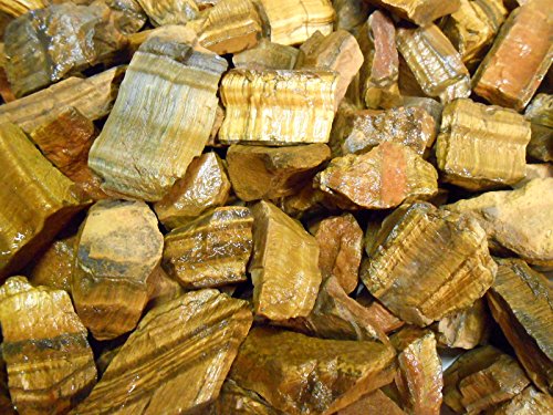 Rock Tumbler Gem Refill Kit True Africa Golden Tiger Eye Tumbling Rough 8oz