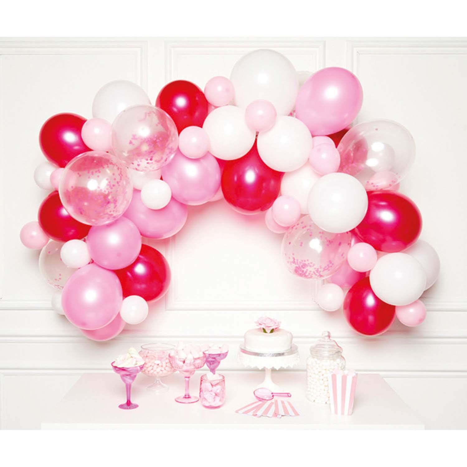amscan 9907433 Pink Balloon Garland