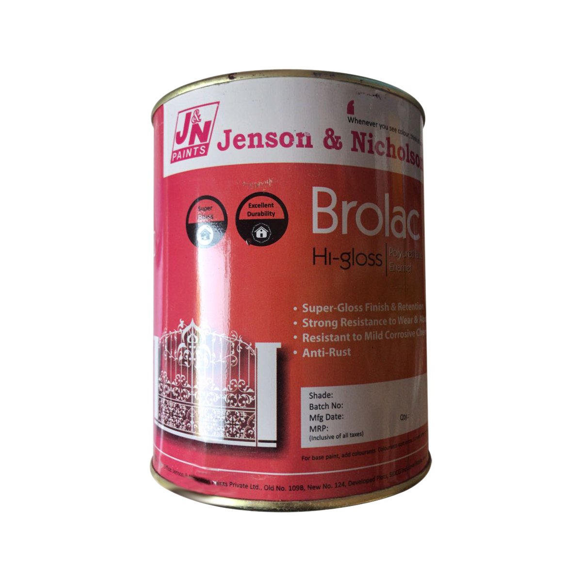 Jenson & Nicholson Brolac Paint 1 LTR. Orange Amazon.in Home & Kitchen