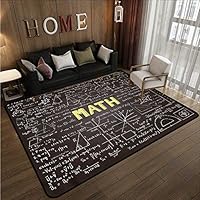 Bedroom Rug Mathematics Classroom Math Equation Rustic Home Decor 4