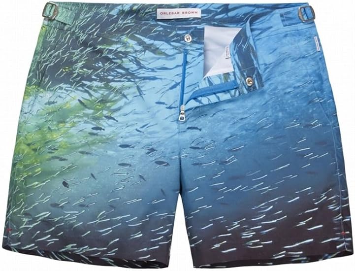 Amazon ロンハーマン Ron Herman オールバー ブラウン Orlebar Brown プリント ブルドッグ 水着 ショーツ Triple Fin Trouble サイズxl メンズ c1406 並行輸入品 ショートパンツ 通販