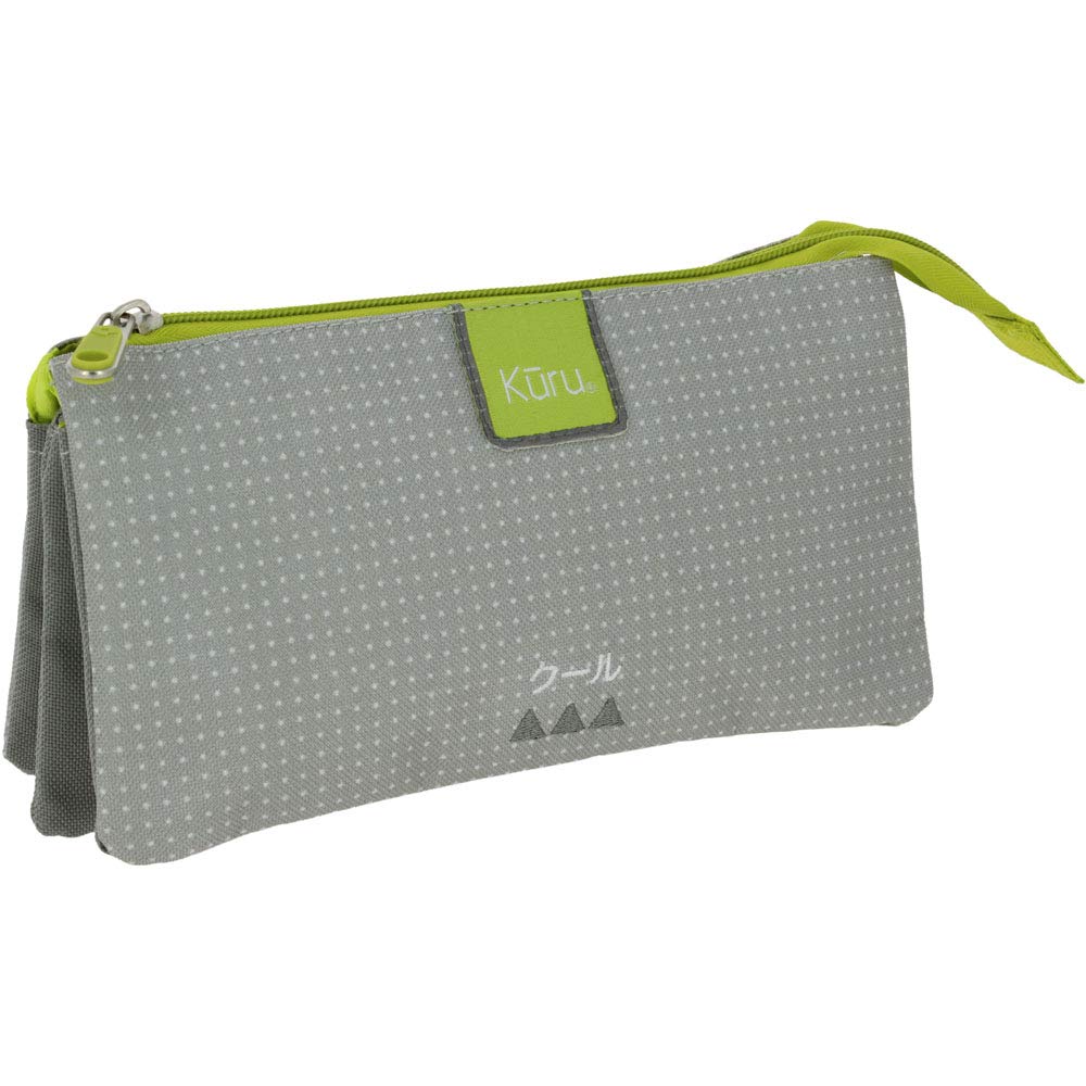 Grafoplás 37542871 Kuru Collection Triple Case, Grey, 22.5 x 12 x 14 cm