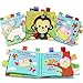 Bontip Fabric Baby Cloth Books Non-Toxic Activity Crinkle Soft Book Early Educational Toys for Toddler Infants and Kids - Perfect for Baby Shower Gifts (Pack of 3)