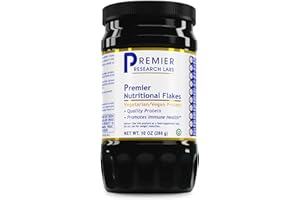 Premier Research Labs Nutritional Flakes - Fortified Nutritional Yeast Flakes for Baking, Immune Support & Nutrition with Protein & Vitamin B12, Active Dry Yeast for Vegan Cheese, Seasoning - 10 oz