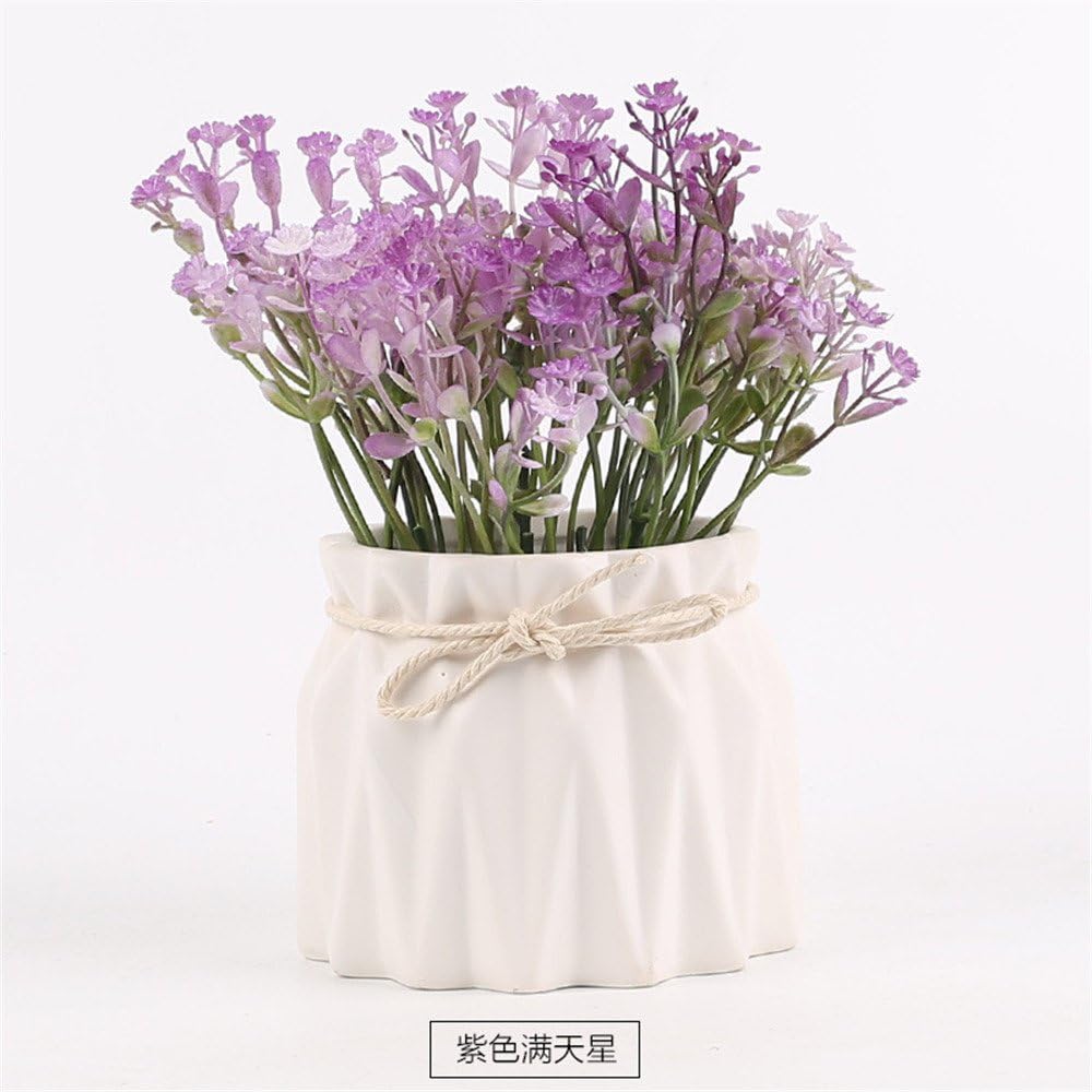 The living room bedroom living room decoration decoration suit potted floral European garden table flower decoration,Pot pot with yellow wheat