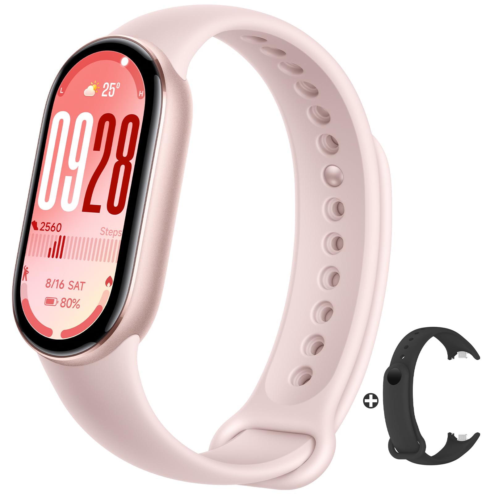 Photo 1 of XIAOMI Mi Smart Band 10 (2025) - 1.72" AMOLED Display | 21 Days Battery Life | Touchscreen, Multi-Sport Tracker, Activity Tracker, Heart Rate Monitor | BT5.4 - Mystic Rose