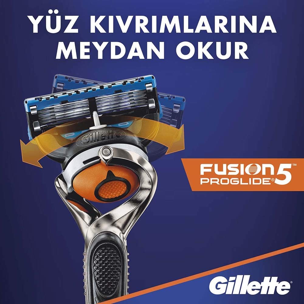Gillette 81307362 Fusion ProGlide Power Pack of 4 Blade Pack, Blue, 4 count (Pack of 1) - Image 4