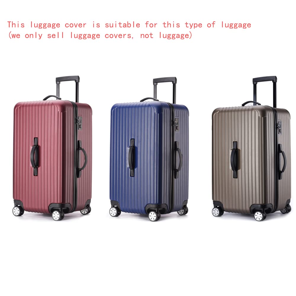 Klmsscxy Luggage Cover Suitcase Cover Protector Luggage Protector Suitcase Cover Clear Trunk Luggage Covers for Suitcase (Transparent, 32inch)