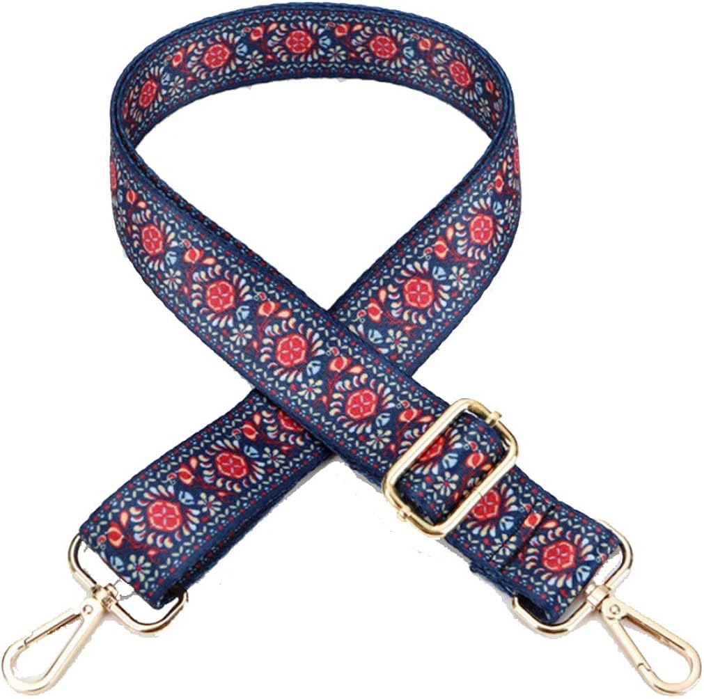 Wide Crossbody Shoulder Strap Replacement Adjustable 2" with Metal