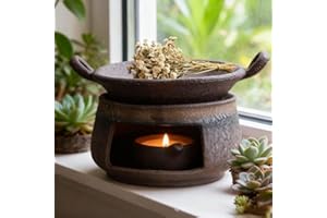 Ceramic Aromatherapy Stove Essential Oil Burner, 2026 New Aromatherapy Kit, Handmade Zen Incense Burner Kit for Home Office, 