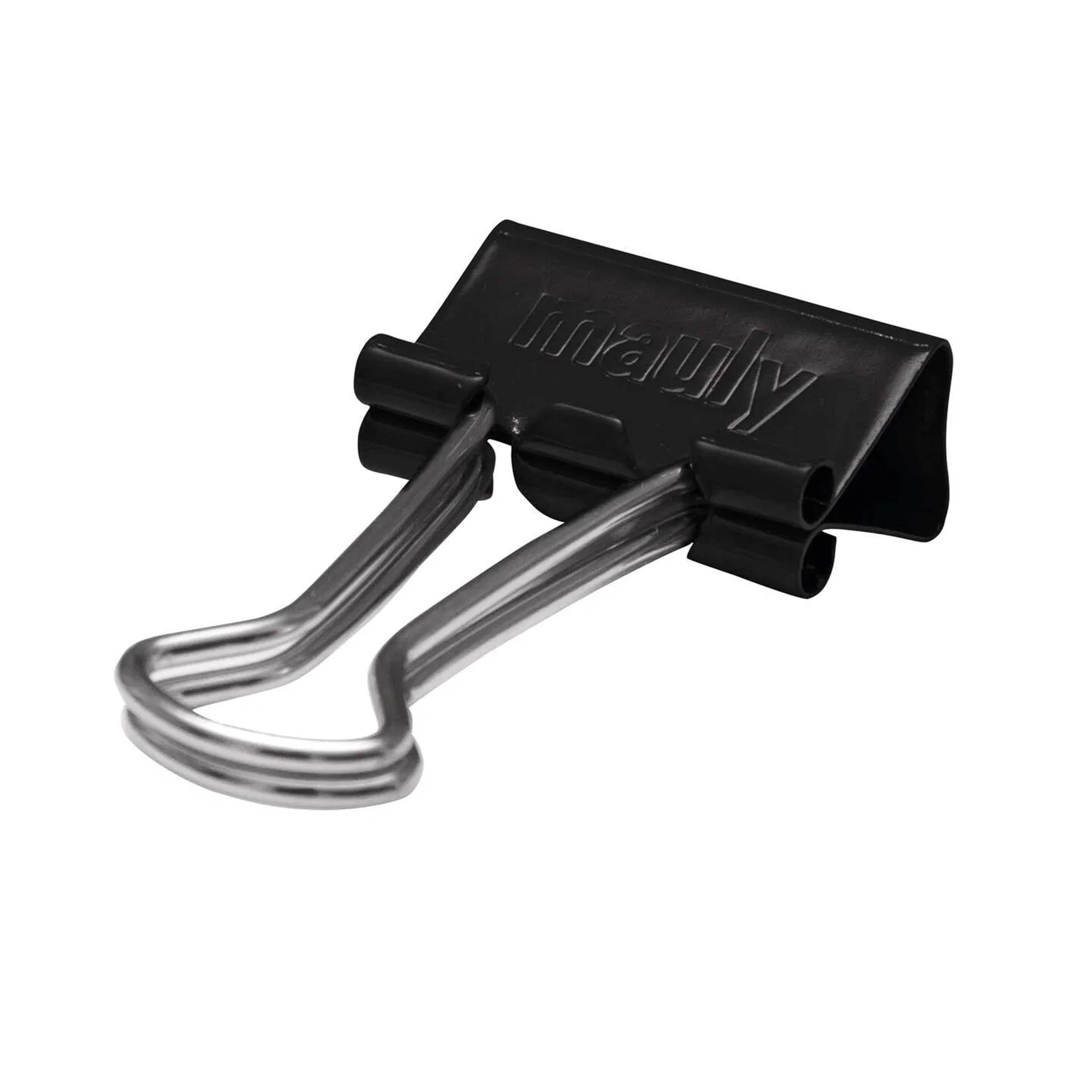 Maul Original Mauly Klemmer 51 mm, foldback clip, clamping width 28 mm, 2145190, box 12 pieces, black