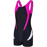J.E Sterguard Athletic Girls' One Piece Swimsuits Girls Bathing Suits Pro for Practice Black Girl Swimsuit Size 6-16 1880-HP