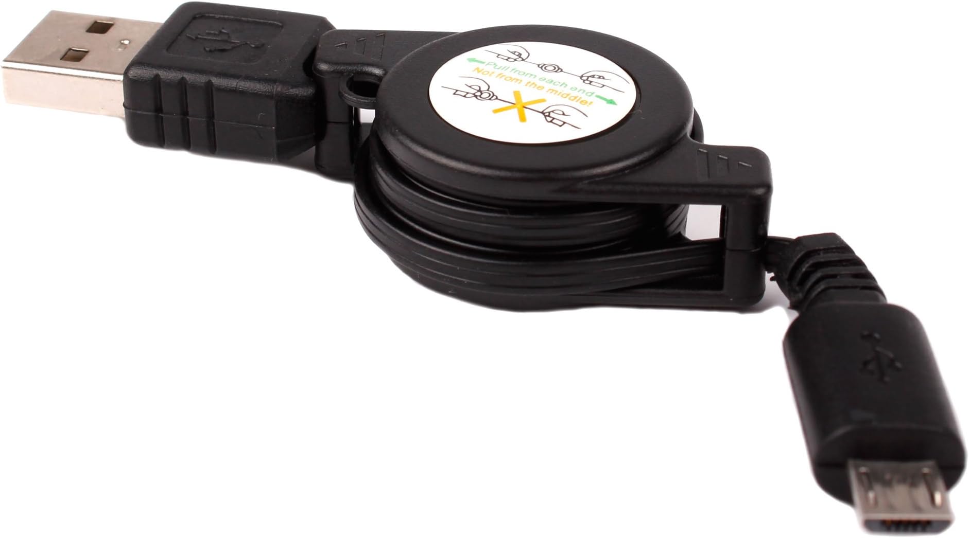 DURAGADGET Retractable Micro USB Data Sync Cable - Compatible with the Orimag P6