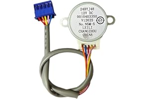 HUAYUWA 24BYJ48 12V DC Stepper Motor Compatible with Haier Leader Air Conditioner Replacement Fan Motor Reduction Gear Motor