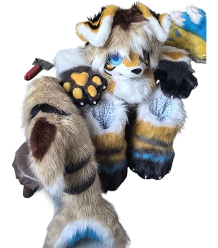 Amazon.com: FurryMascot New Black Labrador Husky Fursuit Fullsuit