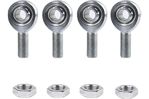 GaiRen 3/4” Heim Joints Rod End, JMX Series 3-Piece Heavy Duty .75" Chromoly Joints Panhard Rod End Kit with Jam Nuts 4 Pack