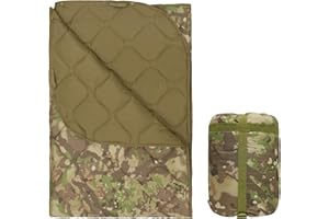 LOOGU Camo Blanket Waterproof Insulation Poncho Liner for Outdoor Camping, Hiking, Hunting, Survival, Backpacking, Picnicking