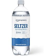 Amazon Grocery, Seltzer Sparkling Water, 33.8 Fl Oz (Previously Happy Belly, Packaging May Vary)