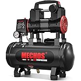 Portable Air Compressor with 3 Gallon Steel Tank, 1.15 HP 2.2 CFM @ 90 PSI, 116 Max PSI Oil-Free Air Compressor for Garage, Home Use, Tire Inflation, Nail Gun, DIY Projects,110V