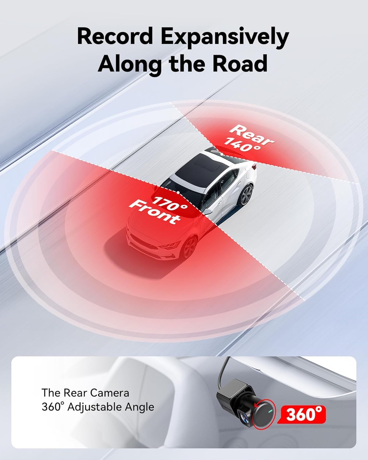 REDTIGER 4K Dash Cam Front Rear, STARVIS 2 Sensor, Free Card Included, 5.8GHz WiFi-20MB/s Fast Download, Dash Camera for Cars with GPS, WDR Night Vision, 170°Wide Angle, 24H Parking Mode(F7NP)