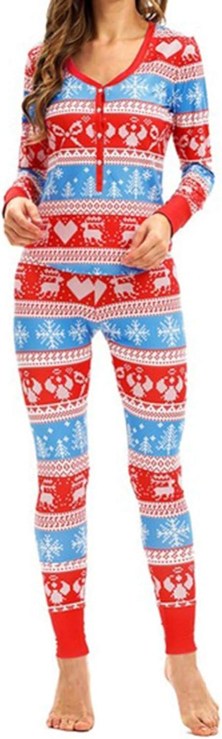 Damenschlafanzug 2-teilig - Bequemer Pyjama Für Zuhause & Weihnachten